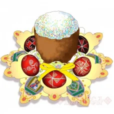 СК-3002 Салфетка пасхальная. Крашенки. Велисса