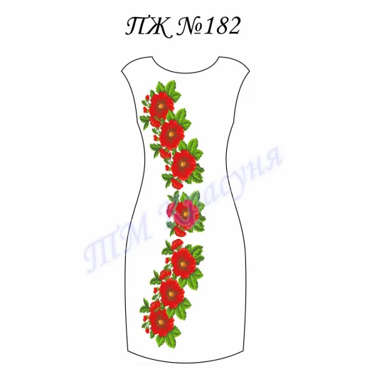 ПЖ-182 Заготовка женского платья. ТМ Красуня