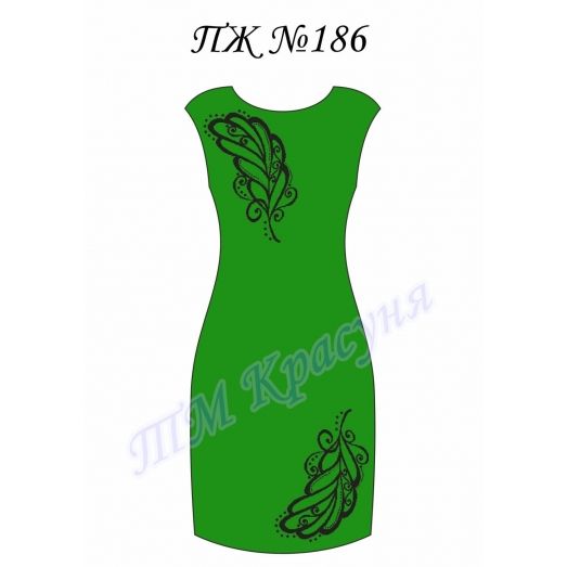 ПЖ-186 (цвет) Заготовка платья. ТМ Красуня