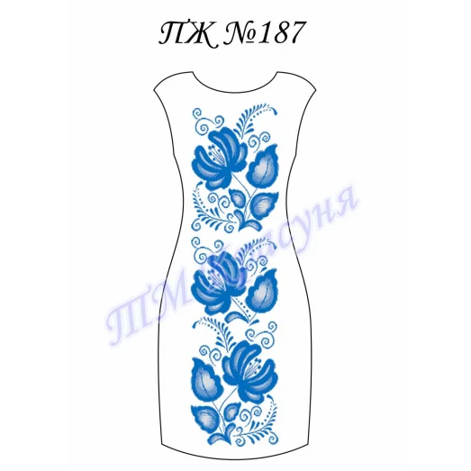 ПЖ-187 Заготовка женского платья. ТМ Красуня