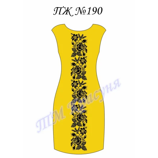 ПЖ-190 Заготовка платья для вышивки. ТМ Красуня