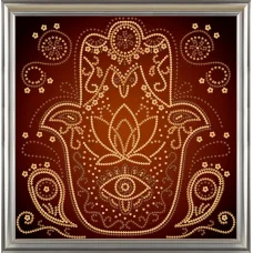 ДС-576 Ладонь Будды (золото). Схема для вышивки бисером. ТМ Веллиса