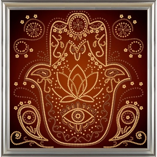 ДС-576 Ладонь Будды (золото). Схема для вышивки бисером. ТМ Веллиса