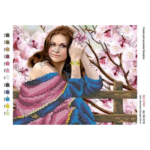 А4Н_042 БК-4218 Восточная красавица. Схема для вышивки бисером ТМ Virena