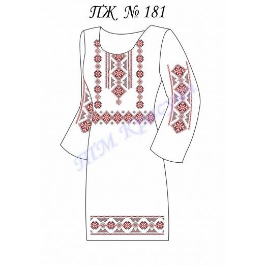 ПЖ-181 Заготовка женского платья. ТМ Красуня