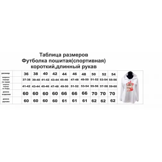 ФПС-041 (рукав) Спортивная пошитая футболка. ТМ Красуня