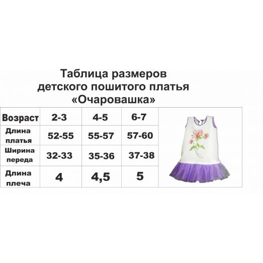 ДПО-02 Детское пошитое платье "Очаровашка". ТМ Красуня