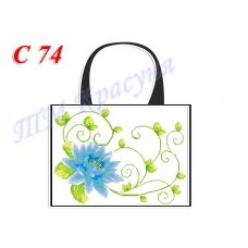 СПС-074 (белая). Пошитая сумка для вышивки бисером или нитками. ТМ Красуня