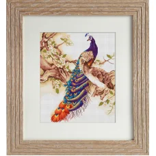 B459 Павлины. Набор для вышивки нитками. Luca-s