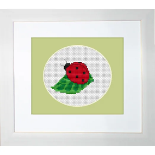 B1064 Божья Коровка. Набор для вышивки нитками. Luca-s 