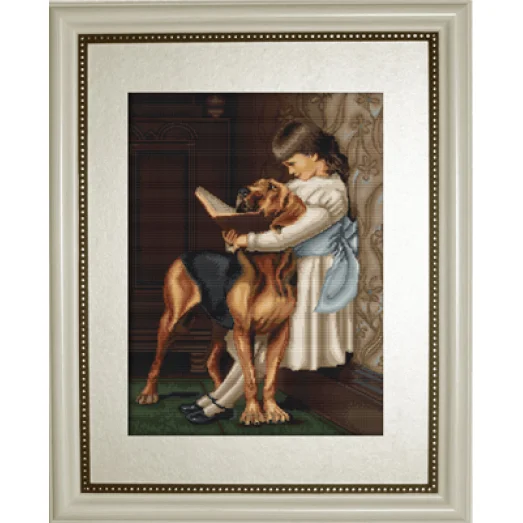 G429 Час воспитания. Набор для вышивки нитками Luca-s