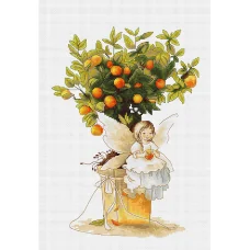 B1112 Мандаринка. Набор для вышивки нитками. Luca-s