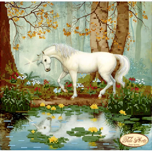 ТА-004 Единорог. Схема для вышивки бисером. Тела Артис