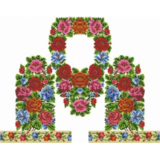 БЖ-005 Заготовка женской сорочки. Барвиста Вишиванка