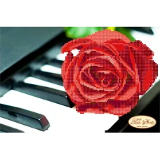 ТМ-054 Пианино и роза. Схема для вышивки бисером Тела Артис 