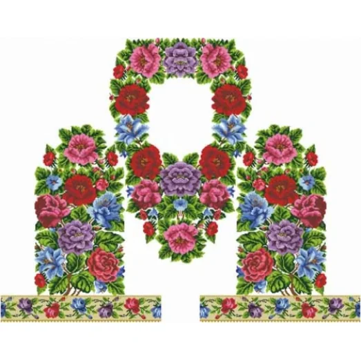 БЖ-006 Заготовка женской сорочки. Барвиста Вишиванка