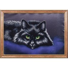 КС-014 Черный кот. Схема для вышивки бисером Магия Канвы