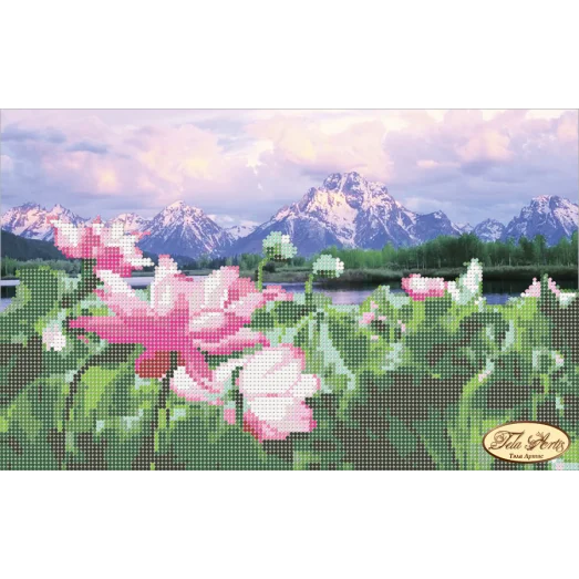 ТА-014 Цветы лотоса. Схема для вышивки бисером. Тела Артис