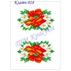 КЧ-018 (белая) Заготовка для вышивки клатча. ТМ Красуня