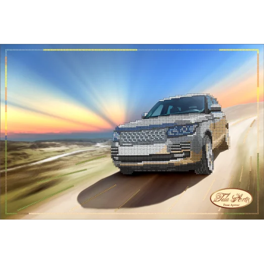ТА-031 На пути к счастью (Range Rover). Схема для вышивки бисером Тела Артис