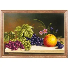 КС-052 Яблоко с виноградом. Схема для вышивки бисером Магия Канвы