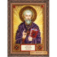 ААМ-071 Святой Леонид. Набор для вышивки бисером. Абрис Арт