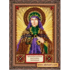 ААМ-078 Святая Ангелина. Набор для вышивки бисером. Абрис Арт