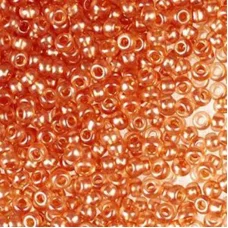 08318 Персиковый с перламутровой серединкой, прозрачный Бисер Preciosa