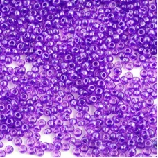 08328 Фиолетовый с перламутровой серединкой, прозрачный Бисер Preciosa