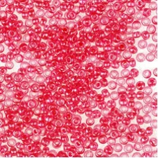 08398 Розовый с перламутровой серединкой, прозрачный Бисер Preciosa