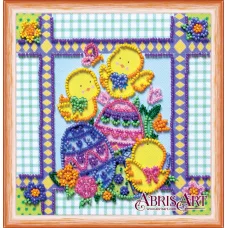 АМ-159 Пасхальные узоры. Набор для вышивки бисером Абрис Арт