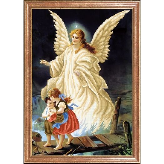 КС-093 Ангел с детьми. Схема  для вышивки бисером Магия Канвы
