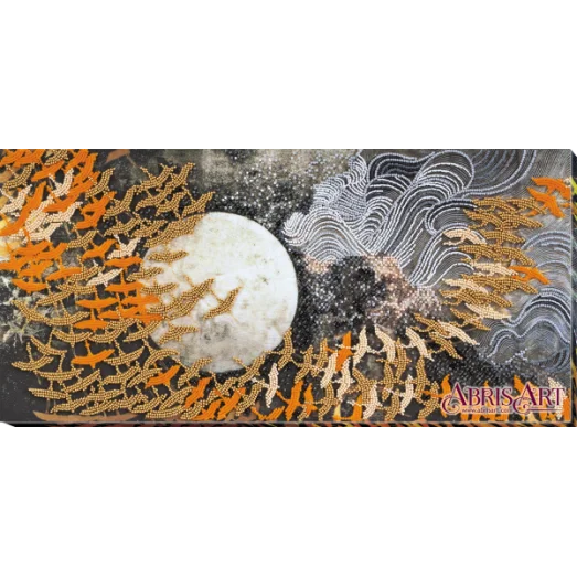 АВ-680 Журавли. Набор для вышивки бисером. Абрис Арт