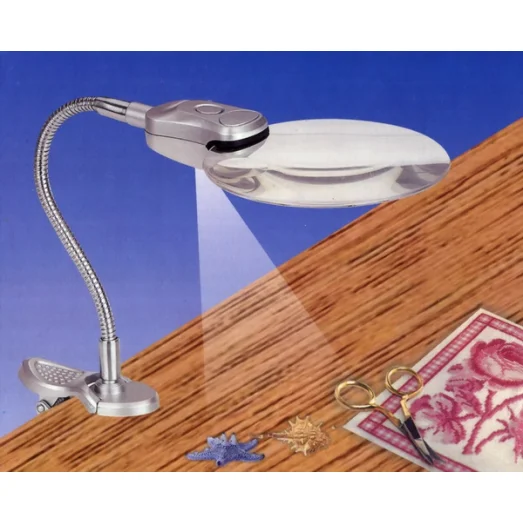 MG4B-4A Лупа для вышивания с гибким держателем, зажимом и подсветкой