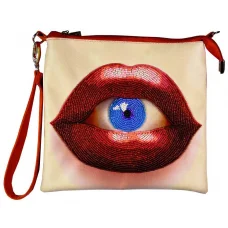 КС-010 Пошитый клатч Сладкие губки под вышивку. ТМ Миледи