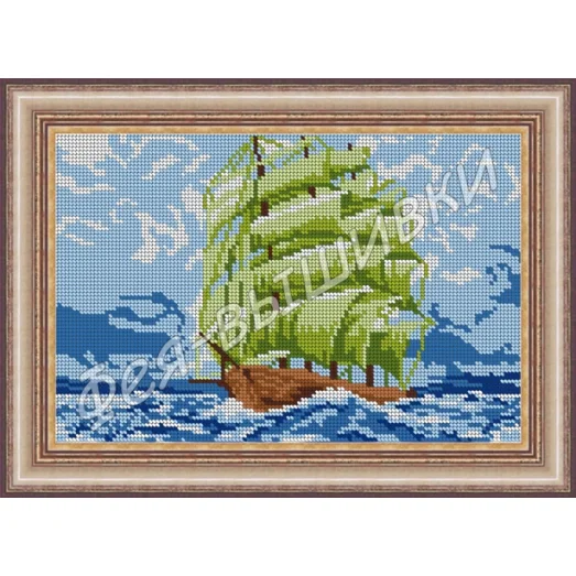 АП-102 Корабль. Схема для вышивки бисером. ТМ Фея Вышивки