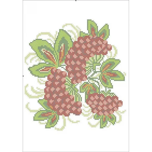 ФВС-135 Калина. Водорастворимый флизилин для вышивки. ТМ Княгиня Ольга