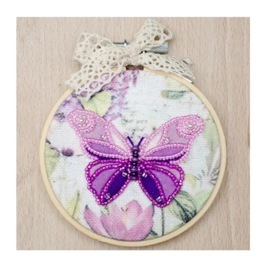 ВК-1039 Бабочка. Набор для вышивки нитками ТМ ВДВ