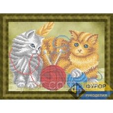 ФР-ЖБч4-088 Игривые котята. Схема для вышивки бисером ТМ Фурор Рукоделия