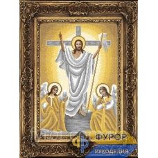 ФР-ИБ3-001-2 Воскресение Иисуса Христа золото. Схема для вышивки бисером ТМ Фурор Рукоделия