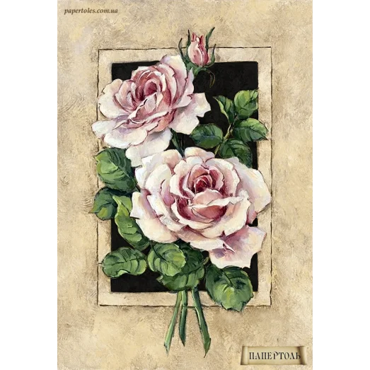 РТ150028 Винтажные розы. Техника папертоль
