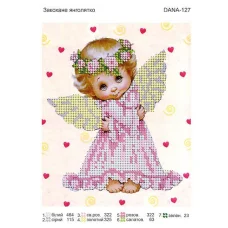 ДАНА-0127 Влюбленный ангелочек. Схема для вышивки бисером