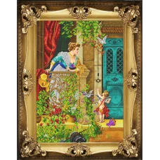 К-2003 Любовь стучится в дверь. Схема для вышивки бисером Благовест