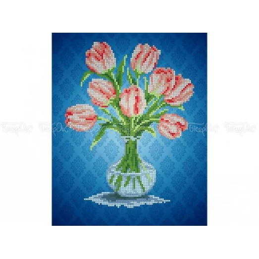 ЧВ-3403 Тюльпаны. Схема для вышивки бисером. Бисерок