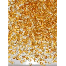 10705 Бисер прозрачный с золотой серединкой внутри Preciosa