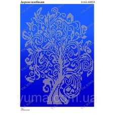 ЮМА-4465А Дерево изобилия (синий фон). Схема для вышивки бисером