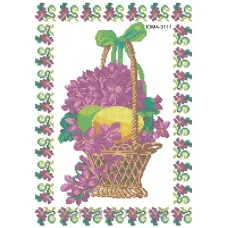 ЮМА-3111 Пасхальная салфетка. Схема для вышивки бисером