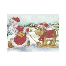 А3-К-1082 Встреча Нового Года. Схема для вышивки бисером ТМ Acorns