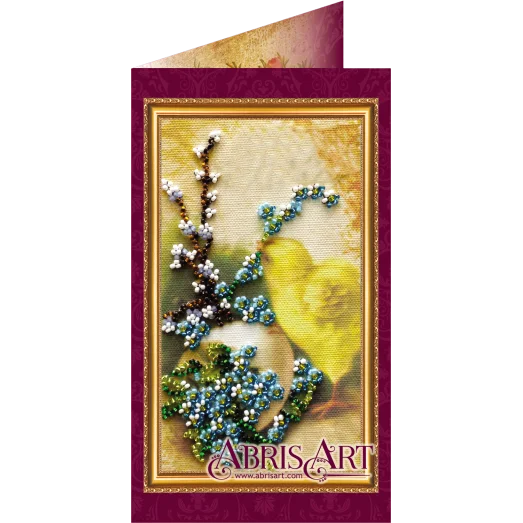 АО-001 Пасхальный сюжет-1. Набор-открытка для вышивки бисером Абрис Арт