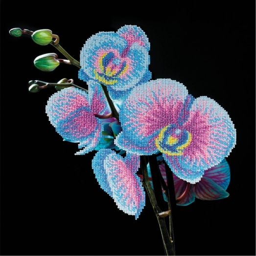 М-11002 Голубая орхидея. Набор для вышивки бисером ТМ Miniart Crafts